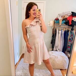 Nha khanh Blue Pink One Shoulder Dress 8